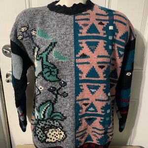 Vintage 90s Roberto Frost wool sweater size Medium.